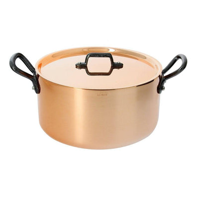 de Buyer Inocuivre Tradition Copper Stewpan With Lid, 8.5-Quart - Kitchen Universe