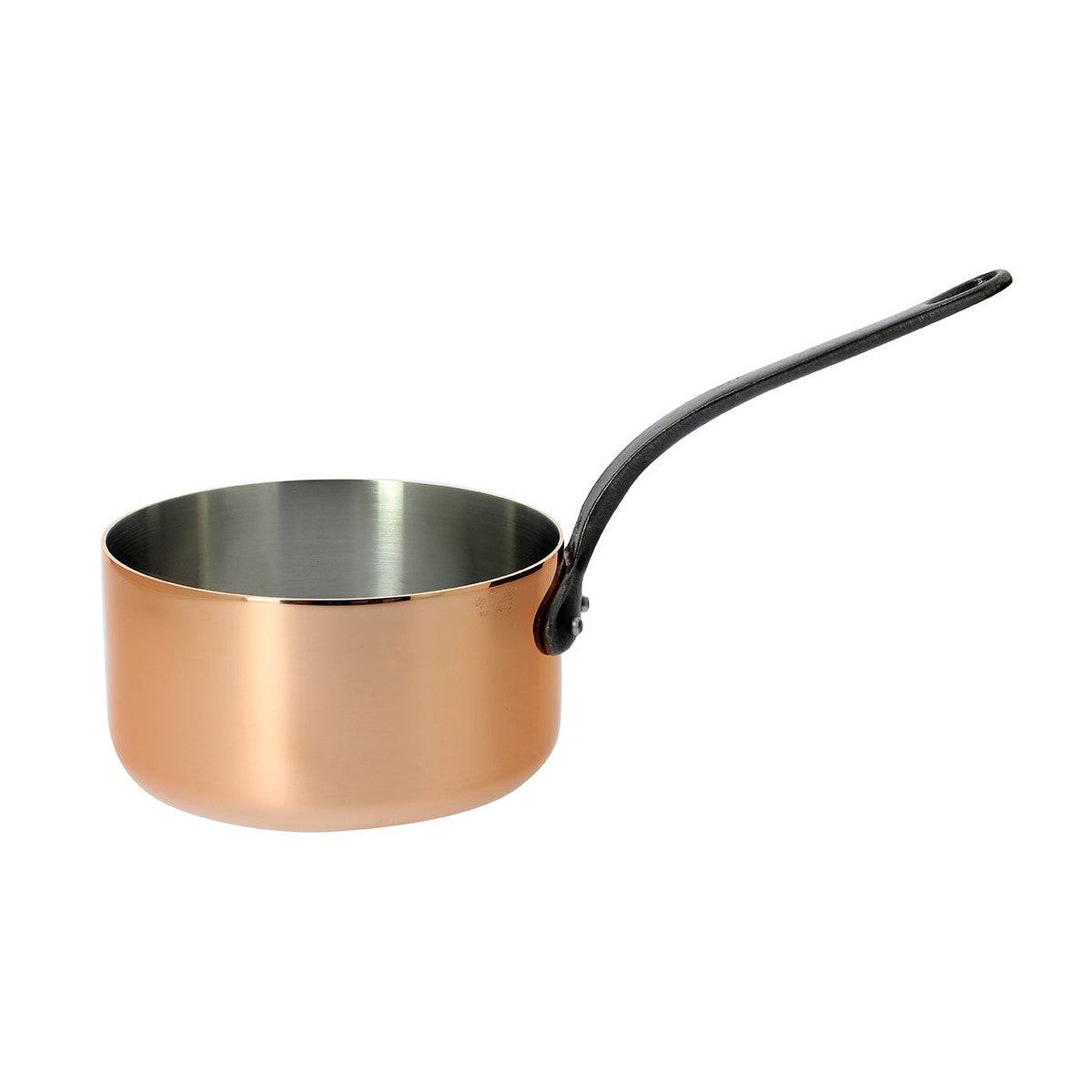 de Buyer Prima Matera Tradition Copper Saucepan With Cast Iron Handle, 1.3-Quart - Kitchen Universe