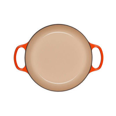 Le Creuset Signature Braiser with Stainless Steel Knob, 2.25 qt, Flame - Kitchen Universe