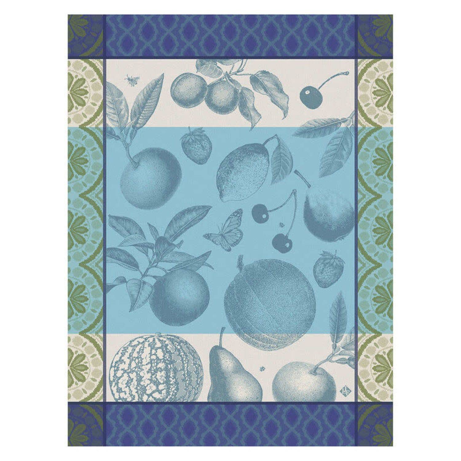 Le Jacquard Francais Arrière-Pays Tea Towel, 24 x 31-in, Blue