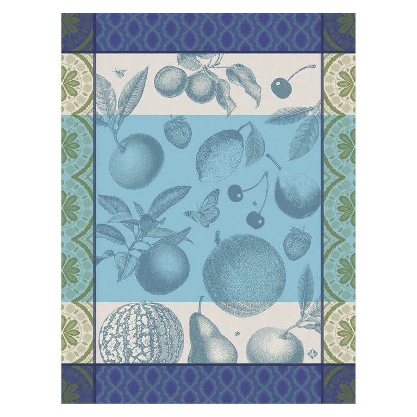 Le Jacquard Francais Arrière-Pays Tea Towel, 24 x 31-in, Blue - Kitchen Universe