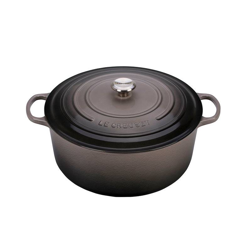 Le Creuset Signature Enameled Cast Iron Round French / Dutch Oven, 13.25 qt, Oyster - Kitchen Universe