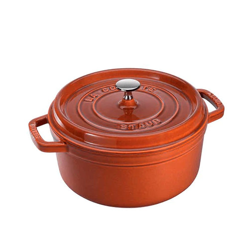 Staub Cast Iron Round Cocotte Oven, 2.75-qt, Burnt Orange - Kitchen Universe