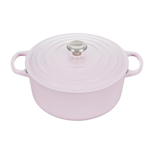 Le Creuset Signature Enameled Cast Iron Round Dutch Oven, 7.25-Quart, Shallot - Kitchen Universe