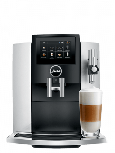 Jura S8 Fully Automatic Bean-To-Cup Coffee & Espresso Machine, Moonlight Silver - Kitchen Universe