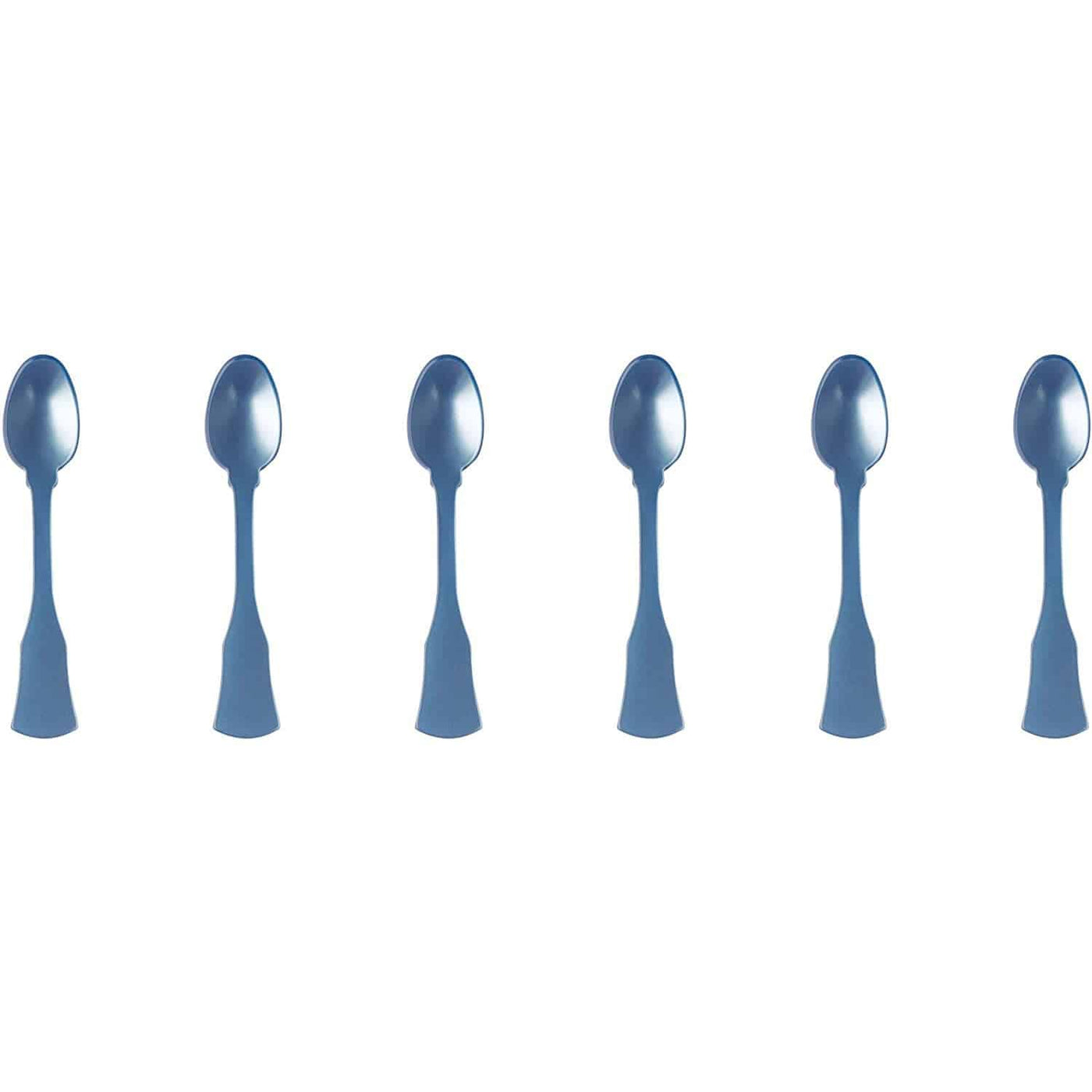 Sabre Honorine 6-Piece Demi-Tasse Spoon Set, Light Blue - Kitchen Universe