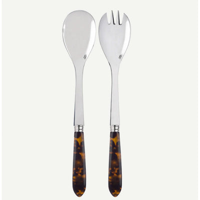 Sabre Salad Serving Set, Tortoise - Kitchen Universe