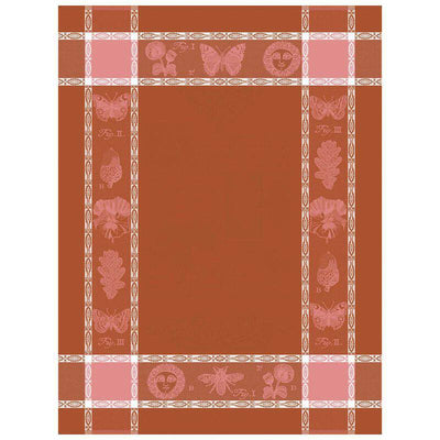 Le Jacquard Francais Botanique Tea Towel, 24 x 31-in, Pink - Kitchen Universe