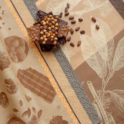 Le Jacquard Francais Chocolate Recipes Tea Towel, 24 x 31-in, Brown - Kitchen Universe